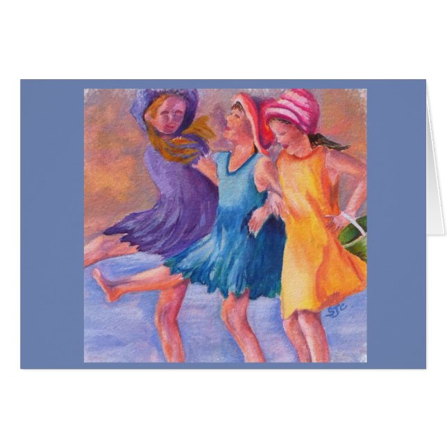 CARTÃO DIVERTIMENTO DA MENINA DO VERÃO (Frente Horizontal)