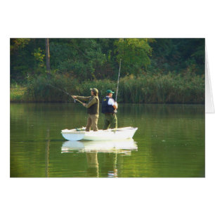 Cartão Divertimento da pesca