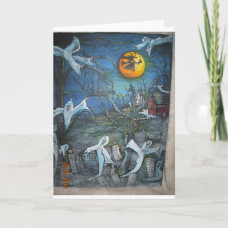 Cartão Divertimento do Dia das Bruxas para todos