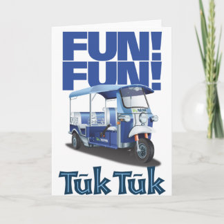 Cartão DIVERTIMENTO Tuk Tuk do DIVERTIMENTO