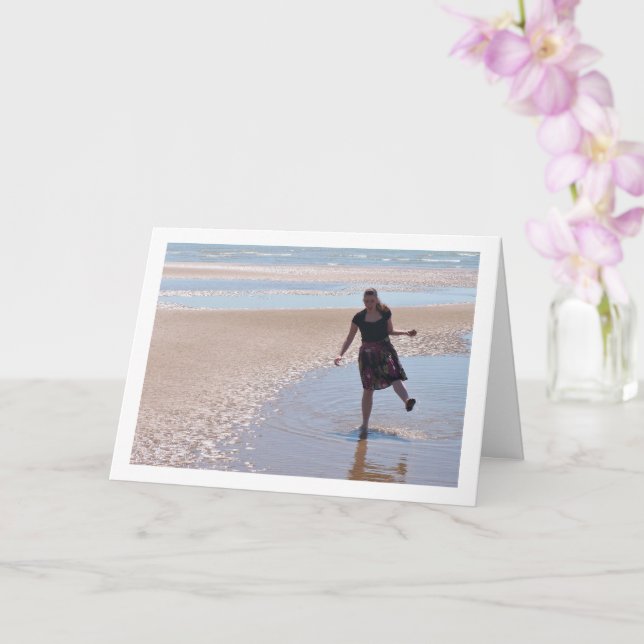 Cartão Divião na Praia (Orquídea)