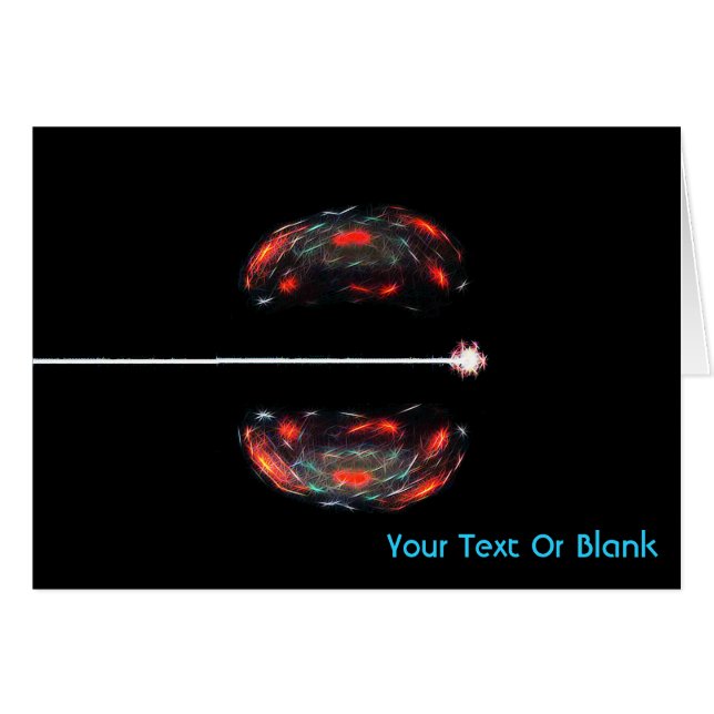 Cartão Dividindo O Atom (Frente Horizontal)