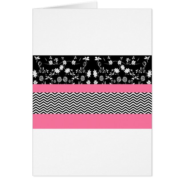 Cartão divisa floral rosa (Frente)