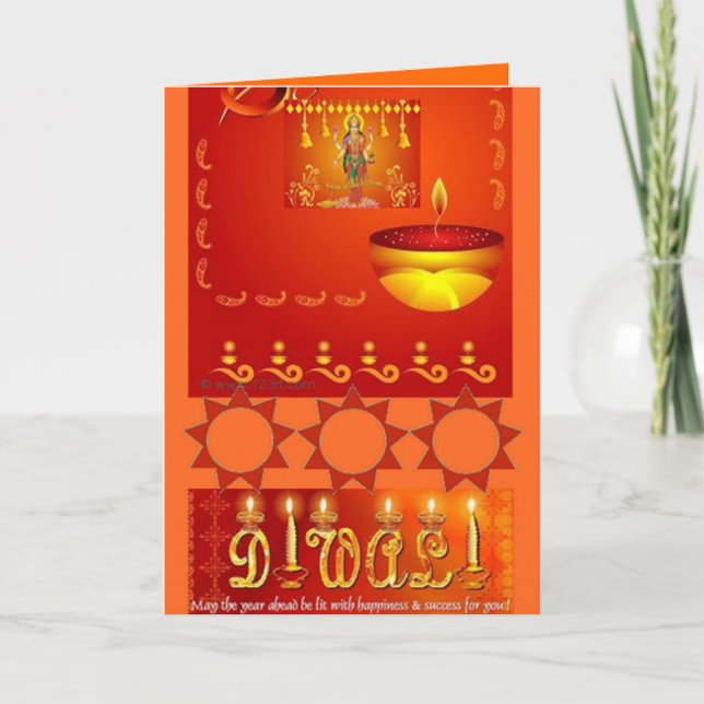 Cartão diwali (Frente)