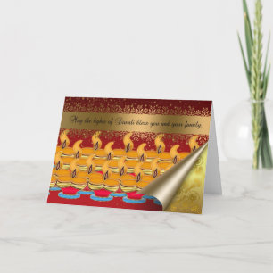 Cartão Diwali Card, Happy Diwali