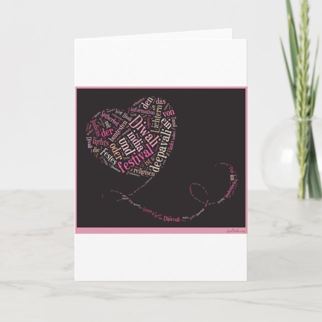 Cartão Diwali feliz (Frente)