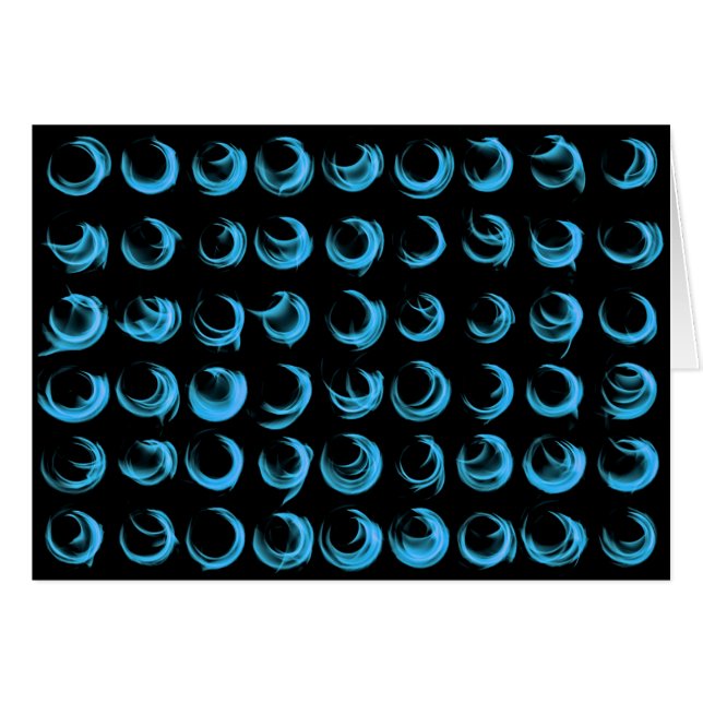 Cartão Diwali Flaming Blue (Frente Horizontal)