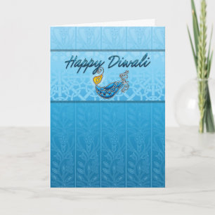 Cartão Diwali Greeting Card With Lamp
