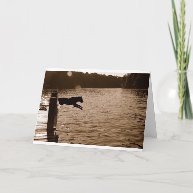 Cartão Dixie que salta da doca (Frente)