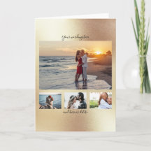 DIY 4 foto | ouro do noivado do aniversário românt