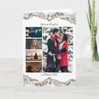 DIY 5 foto aniversário de casamento geode vert.