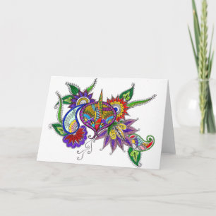 Cartão Diya (lamp) greeting card