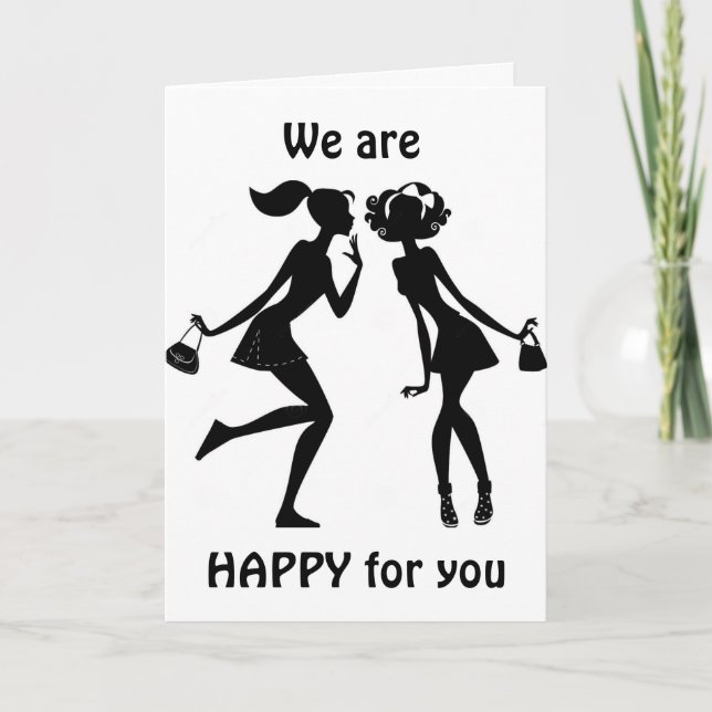 CARTÃO DIZEMOS "PARABÉNS" & SENTIREMOS SUA FALTA! (Frente)