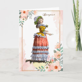 Cartão Dizendo Olá, Marie Antoinette, Amizade