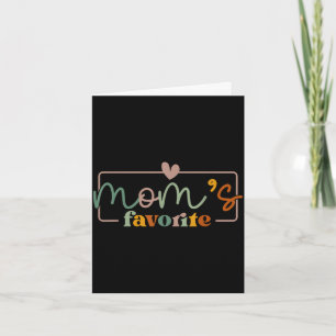 Cartão dizia engraçada favorita da mamãe no dia das mães