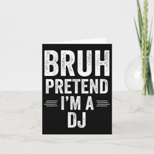 Cartão Dj Figurume Halloween Bruh Fingir Que Sou Um Dj En