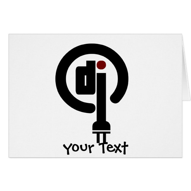 Cartão DJ presentes (Frente Horizontal)