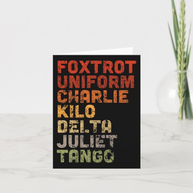 Cartão Djt Uniforme Foxtrot (Frente)