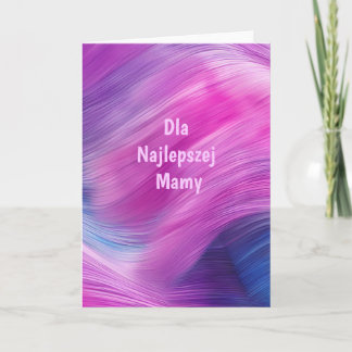 Cartão Dla Najlepszej Mamy – Pastelowa Akwarela