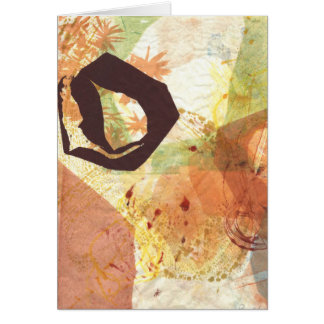 Cartão do abstrato da passagem de Enso do círculo