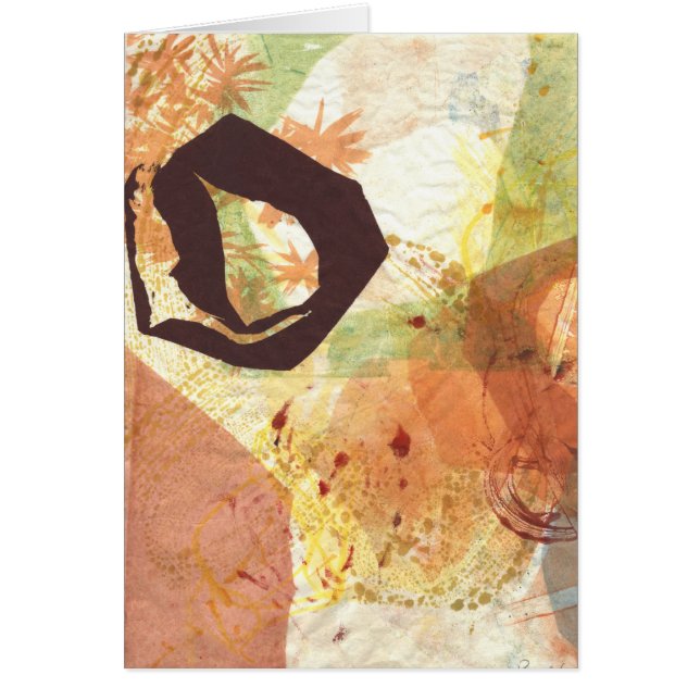 Cartão do abstrato da passagem de Enso do círculo (Frente)