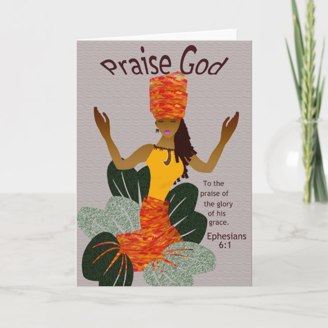 Cartão do afro-americano (Frente)