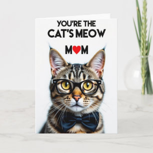 Cartão do Amor das Mães Miado de Gatos