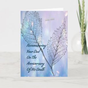 Cartão do aniversário da morte para o pai