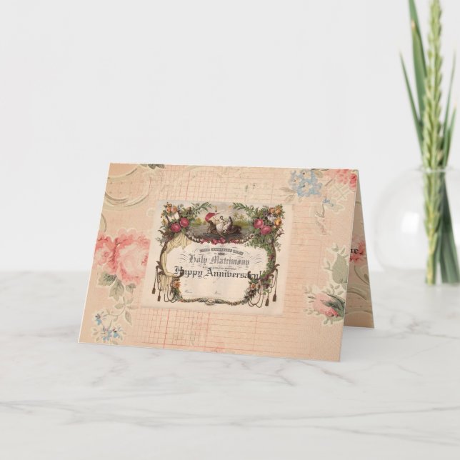 Cartão do aniversário de casamento (Frente)