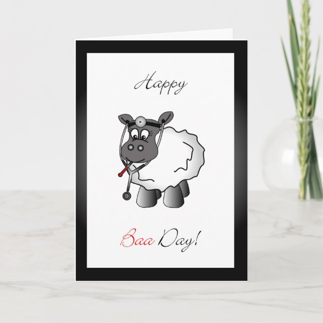 Cartão do aniversário do doutor (Frente)