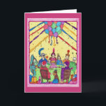 Cartão do aniversário, trajes, cão, bolo, partido<br><div class="desc">Do " festança aniversário - Julie comemora seu aniversário cercado por amigos, família e os animais de estimação, toda decked para fora em trajes festivos." O cantor, a atriz, o escritor, o produtor e o artista auto-ensinado, Leslie Hyland Rodgers compartilham de sua linha do reminiscente lunático art. Com a alegria...</div>