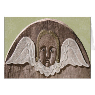 Cartão do anjo de Nova Inglaterra (Lt. Verde)