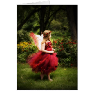 Cartão do anjo do outono