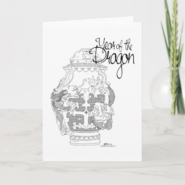 Cartão do Ano do Dragão (Frente)