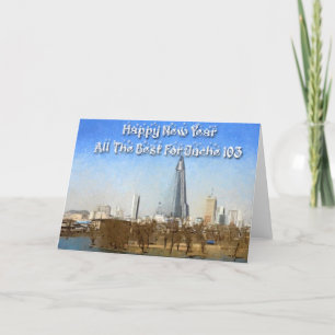 Cartão do ano novo do calendário de Juche