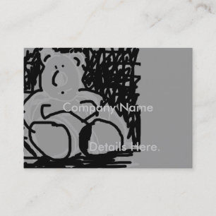 Cartão do anúncio do urso do vintage dos desenho