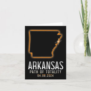 Cartão Do Arkansas Caminho Da Totalidade 4.8.24 Total Ce