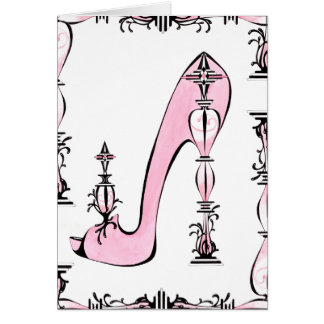 Cartão do art deco do Eau de