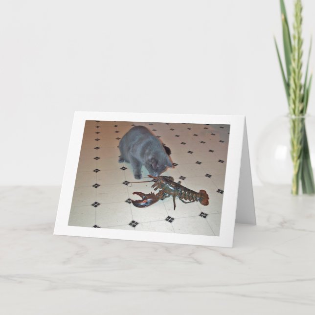 Cartão do assar da lagosta (Frente)