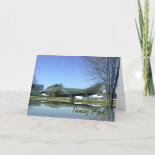 Cartão do avião de combate (F4-Phantom)