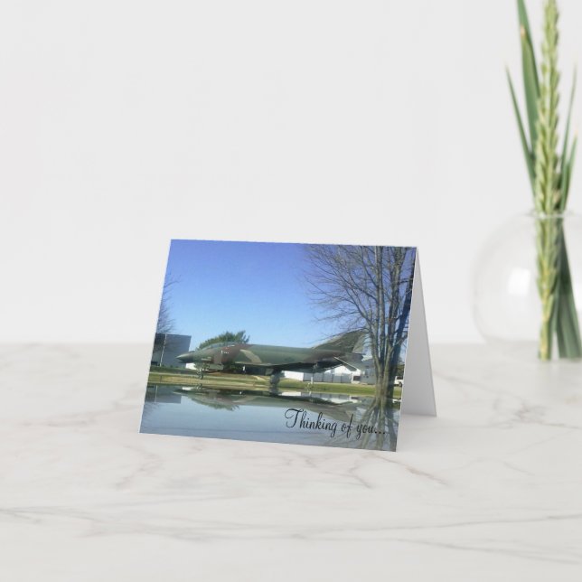 Cartão do avião de combate (F4-Phantom) (Frente)