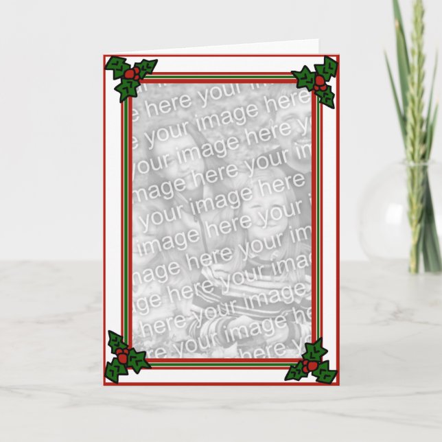 Cartão do azevinho/foto (Frente)