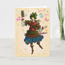 Cartão do Bacchante da primavera