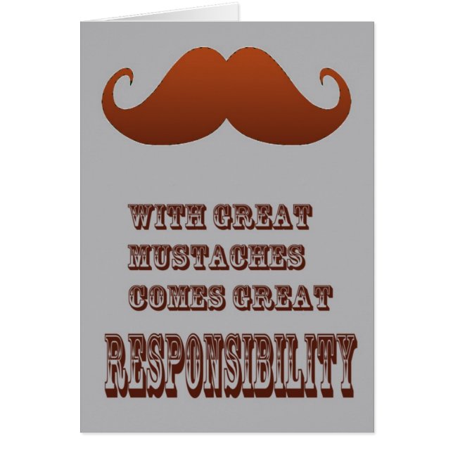 cartão do bigode (Frente)