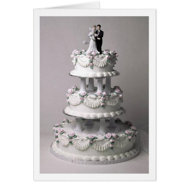 Cartão do bolo de casamento (1) (Frente)