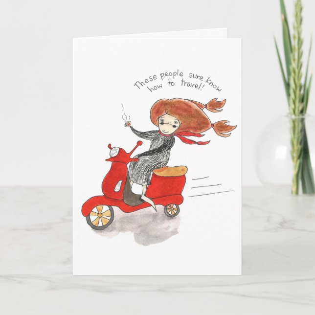 Cartão do bon voyage (Frente)