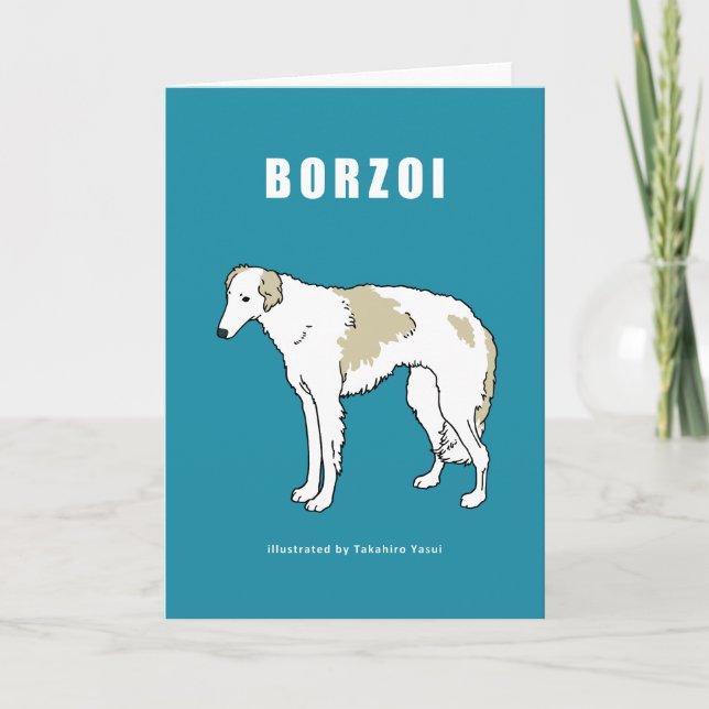Cartão do Borzoi (Frente)