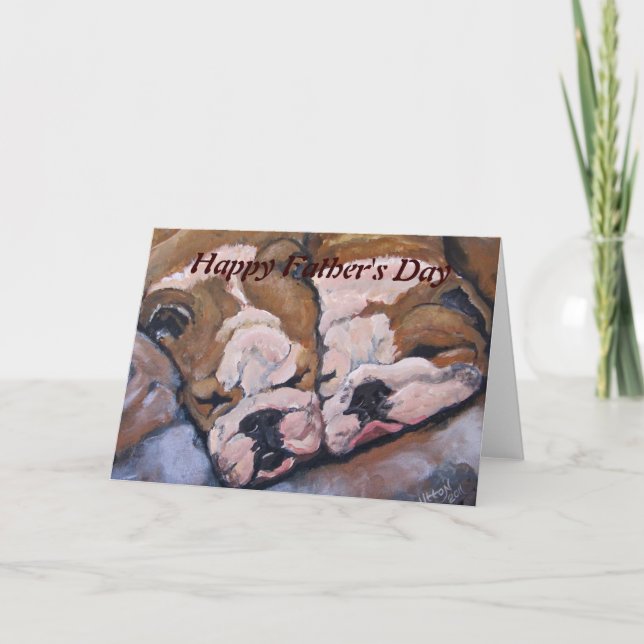 Cartão do buldogue (Frente)