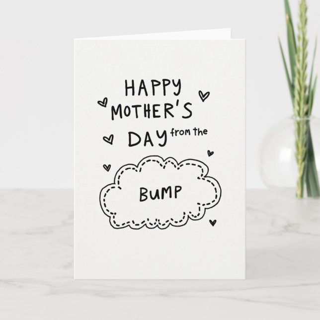 Cartão Do Bump Mothers Day Cloud Card (Frente)