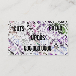 cartão do cabeleireiro